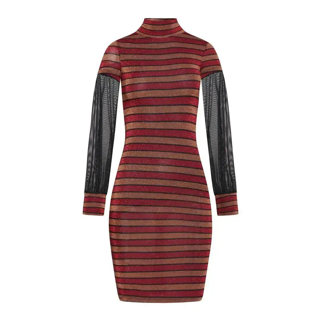 Abito lupetto tulle INDIA-TABACCO IRONICA