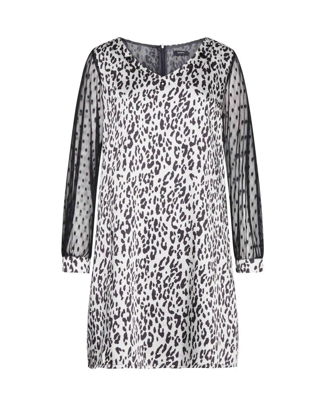 Abito maculato BEIGE-NERO IRONICA