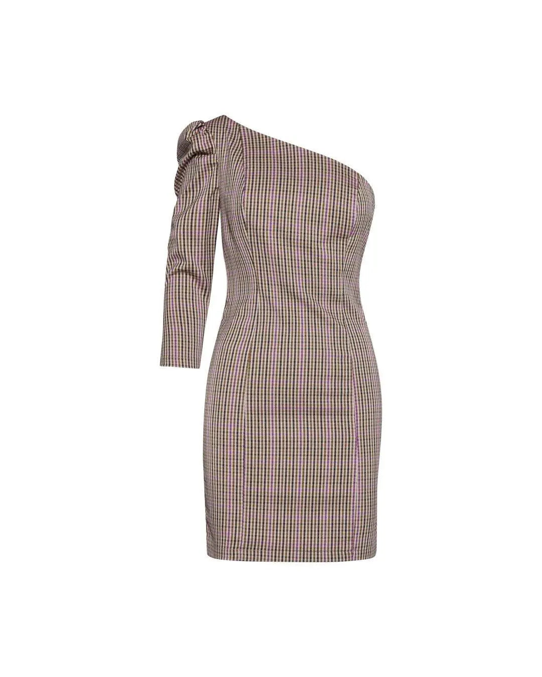 Abito monospalla TABACCO-MAGENTA IRONICA 50