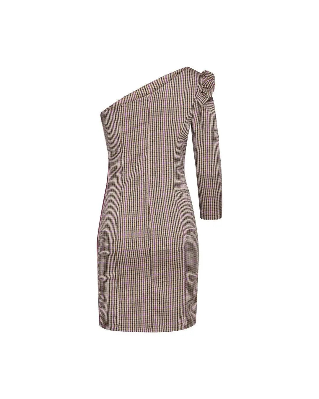 Abito monospalla TABACCO-MAGENTA IRONICA