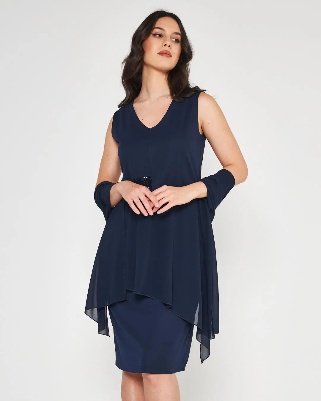 Abito paillettes Blu DORABELLA COUTURE