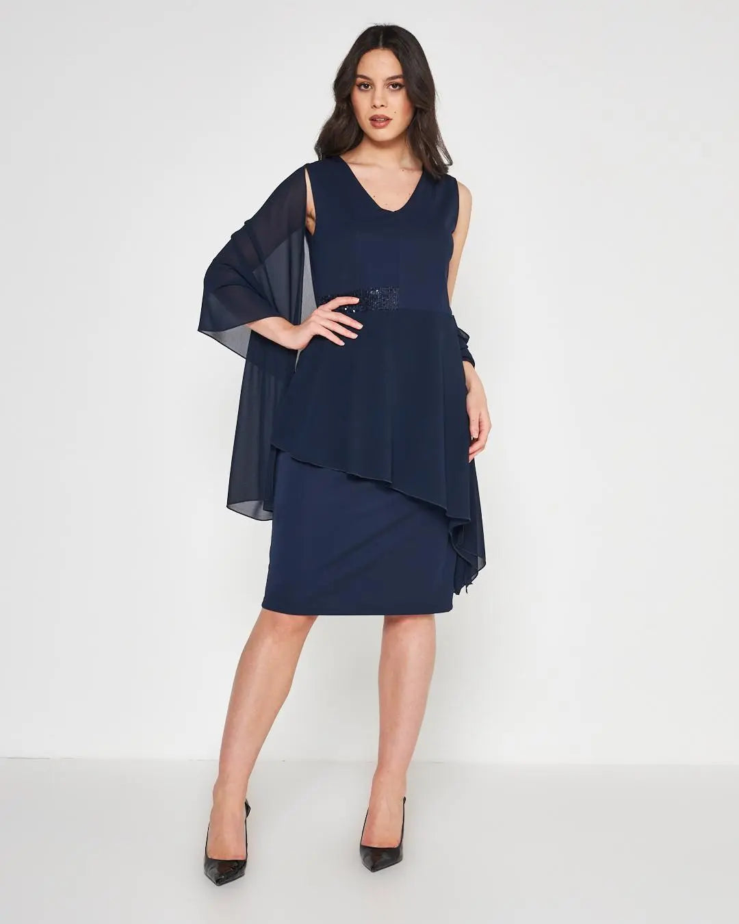 Abito paillettes Blu DORABELLA COUTURE