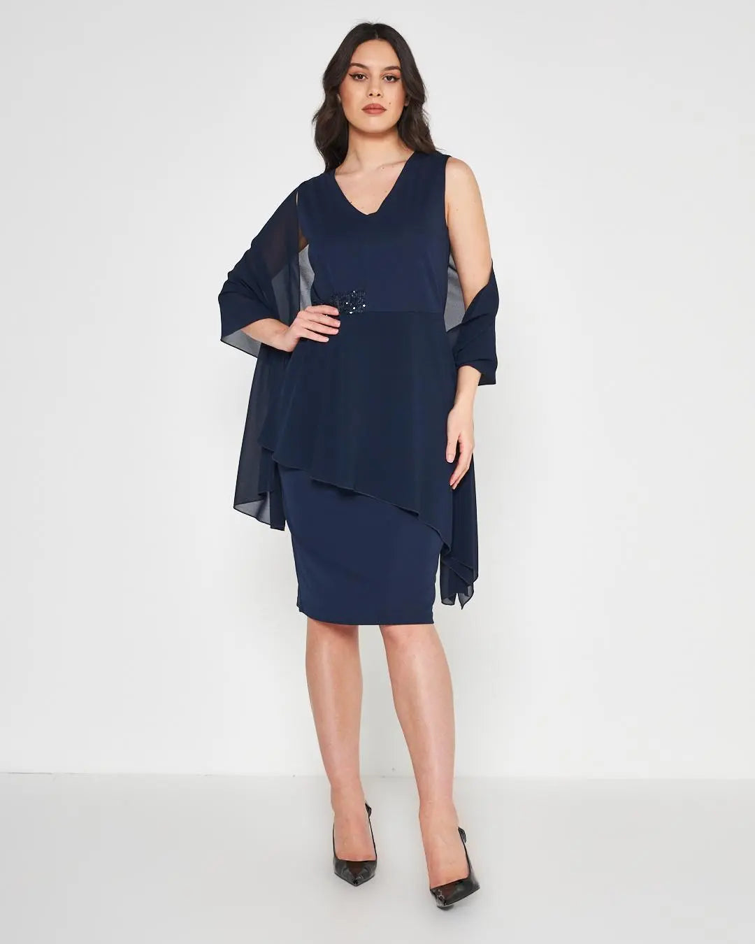 Abito paillettes Blu DORABELLA COUTURE