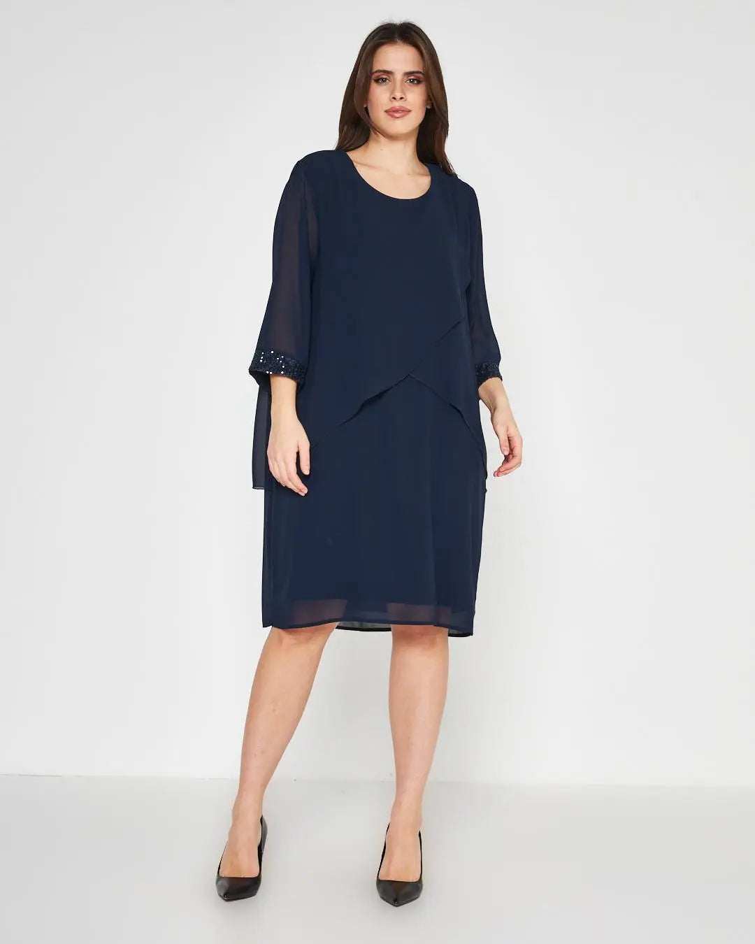 Abito paillettes Blu DORABELLA COUTURE PIÙ