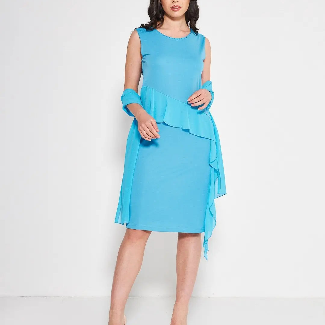 Abito perlina Celeste DORABELLA COUTURE XXL