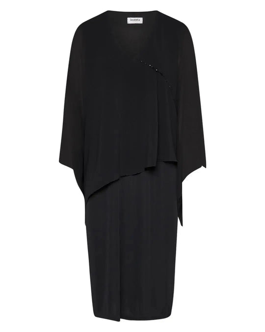 Abito perlina NERO DORABELLA COUTURE PIÙ