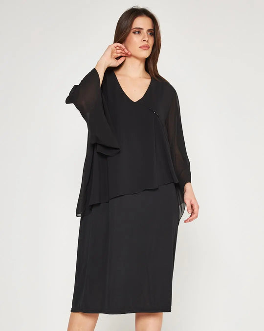 Abito perlina NERO DORABELLA COUTURE PIÙ