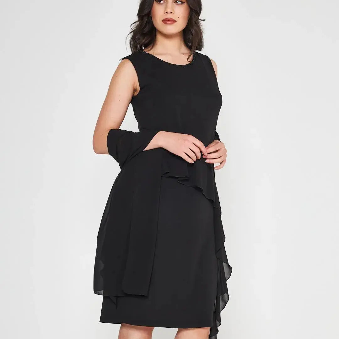 Abito perlina Nero DORABELLA COUTURE XXL