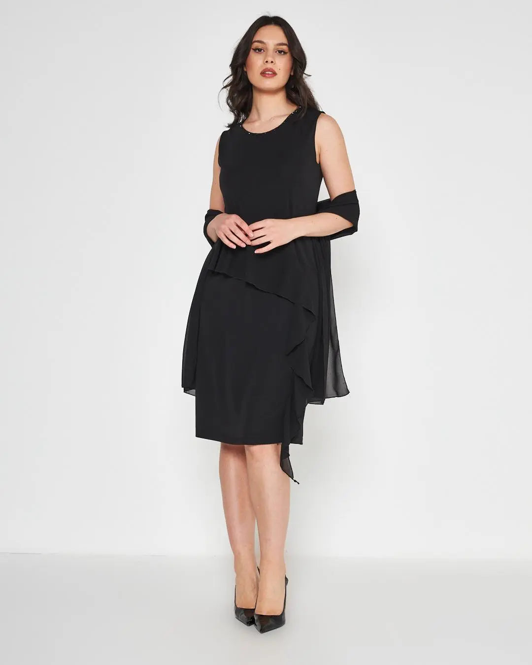 Abito perlina Nero DORABELLA COUTURE