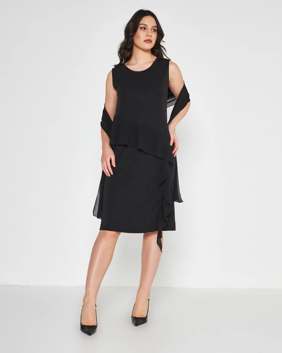 Abito perlina Nero DORABELLA COUTURE