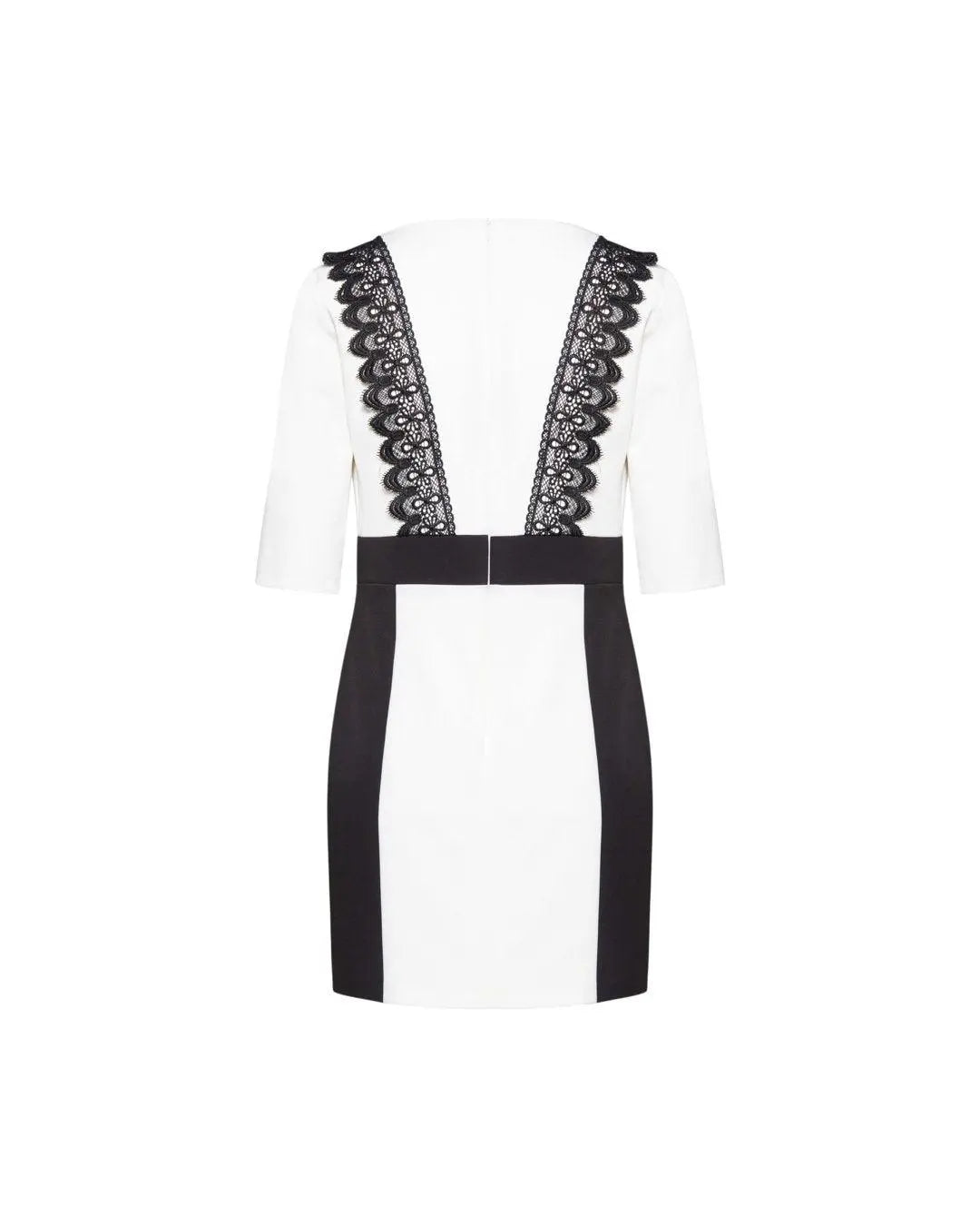 Abito pizzo NERO-BIANCO IRONICA