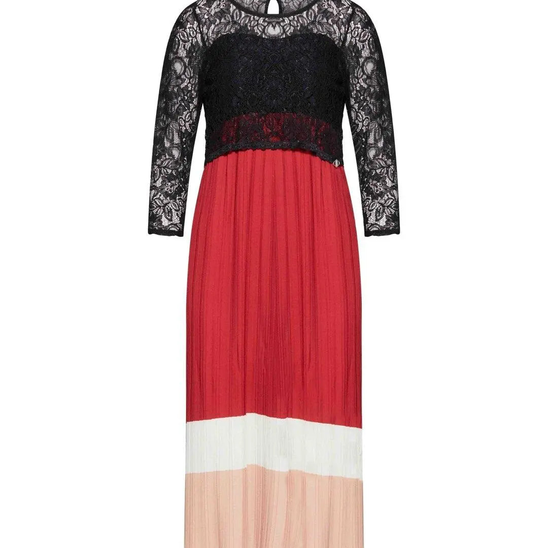 Abito pizzo plissè MARSALA IRONICA