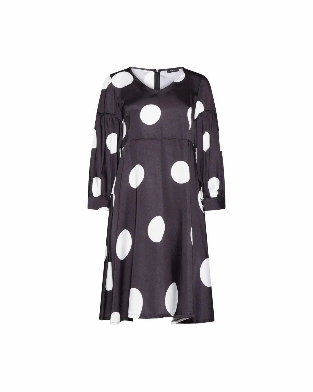 Abito pois NERO-PANNA IRONICA