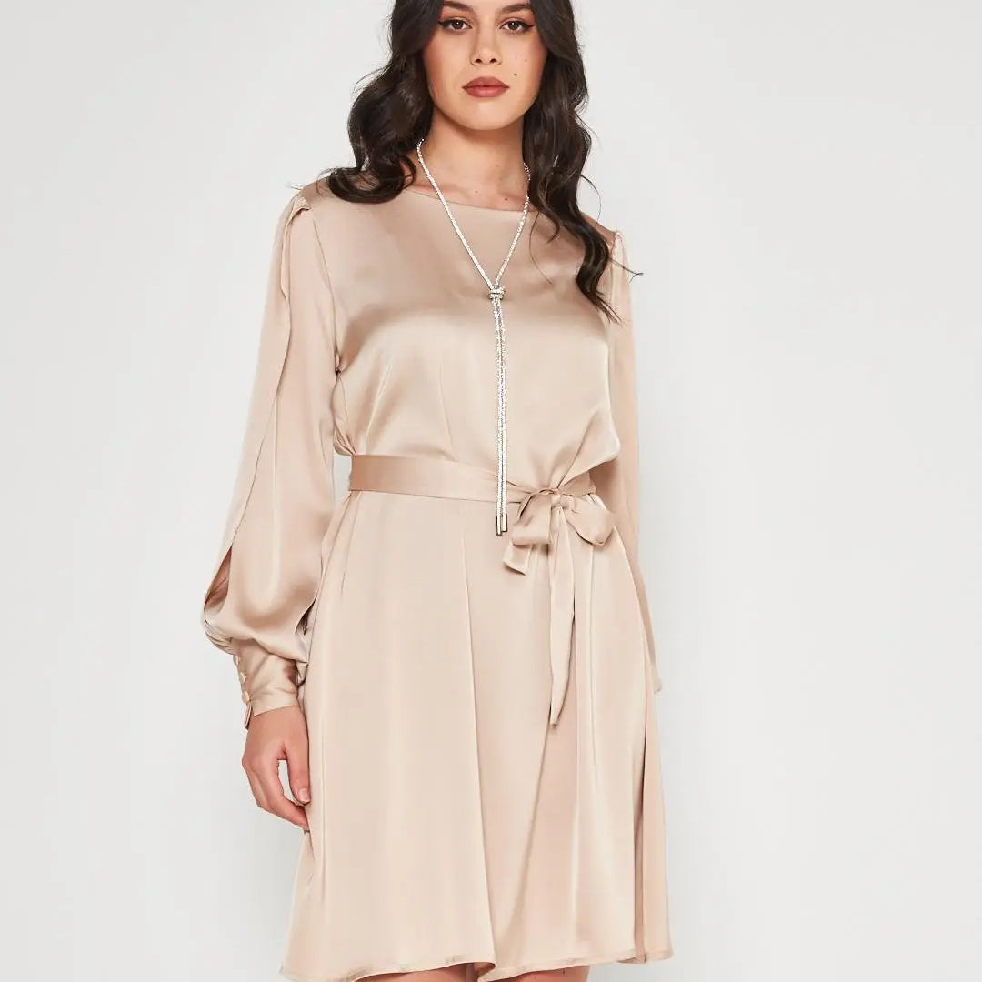 Abito raso CHAMPAGNE DORABELLA COUTURE XXL