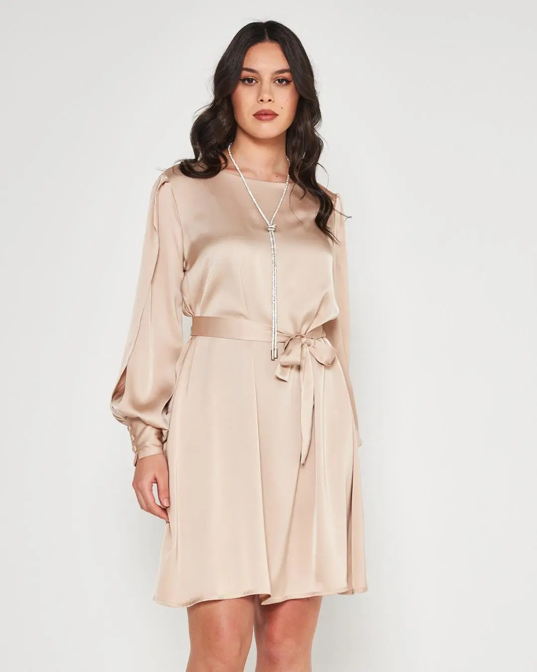 Abito raso CHAMPAGNE DORABELLA COUTURE XXL