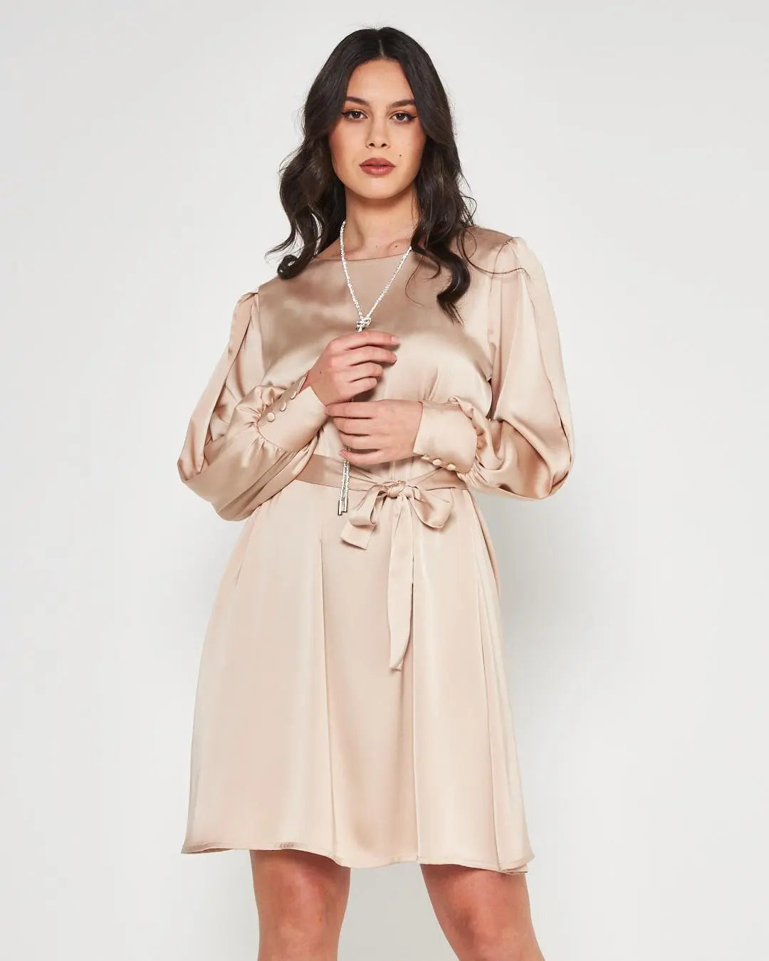 Abito raso CHAMPAGNE DORABELLA COUTURE