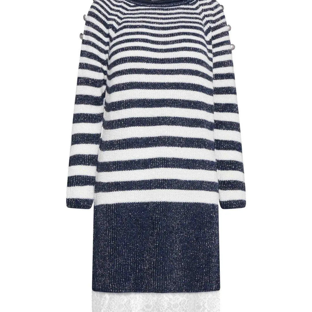 Abito rigato BLU IRONICA