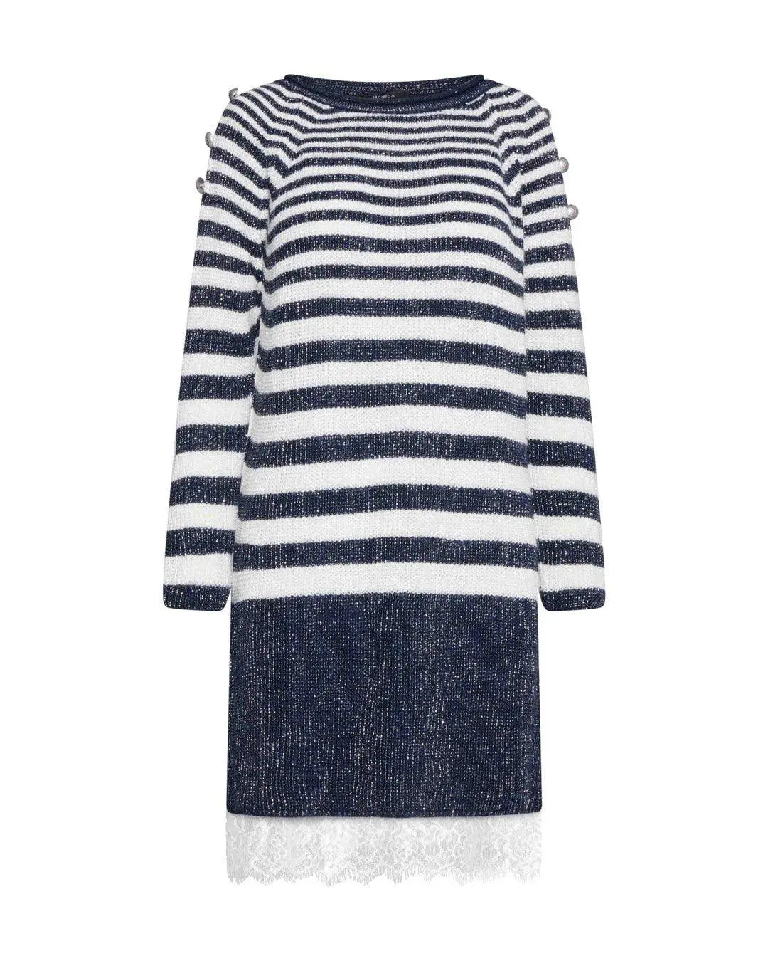 Abito rigato BLU IRONICA