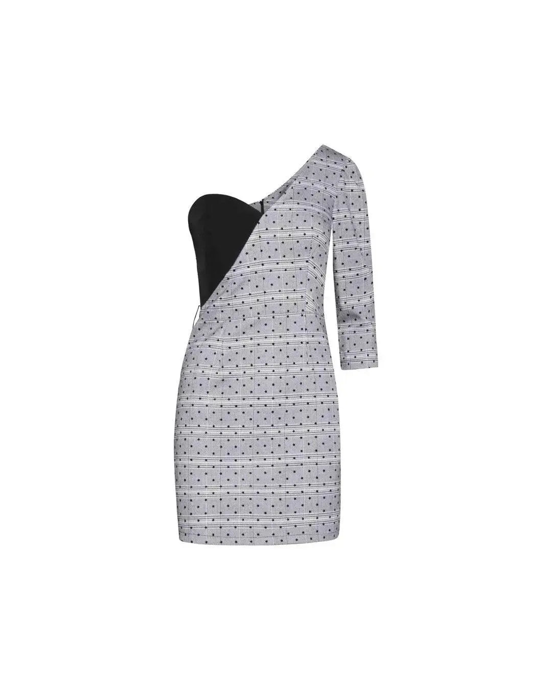 Abito stelline GRIGIO-NERO IRONICA