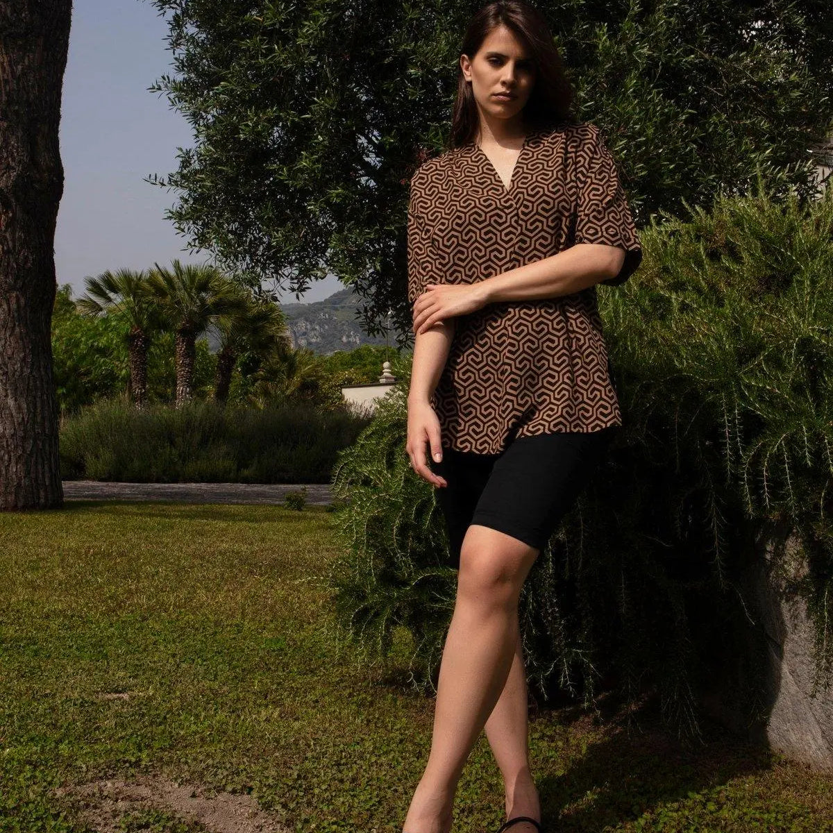 Bermuda in cotone NERO DORABELLA 52