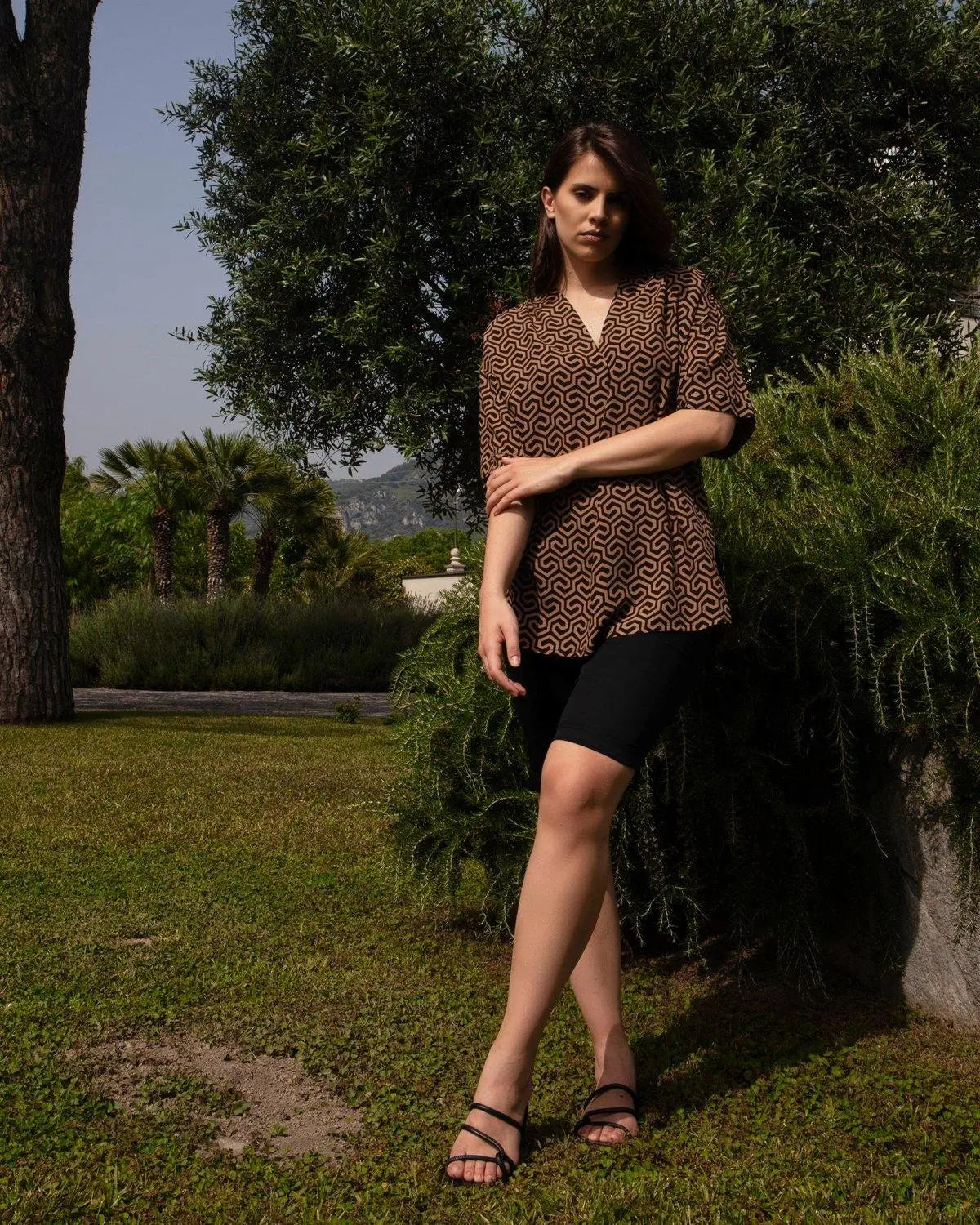 Bermuda in cotone NERO DORABELLA 52