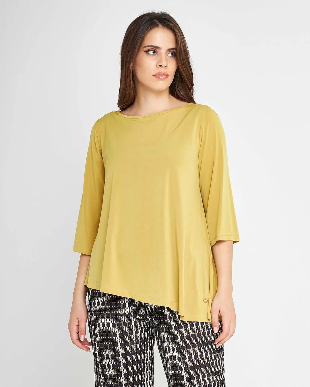 Blusa asimmetrica OLIO DORABELLA