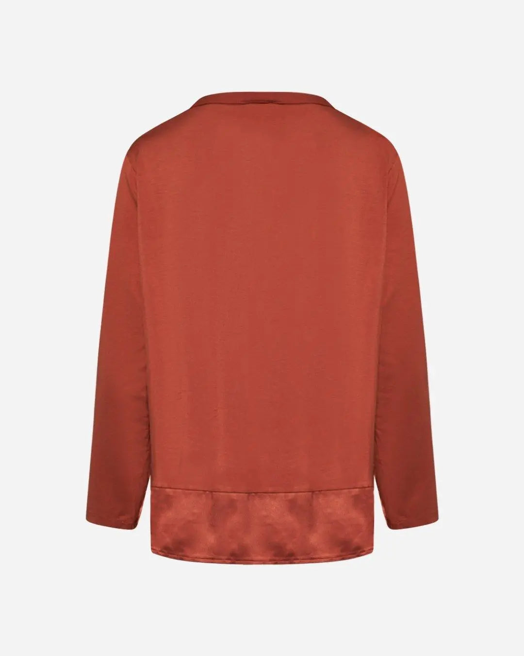 Blusa bi-materiale CANNELLA DORABELLA PIU'