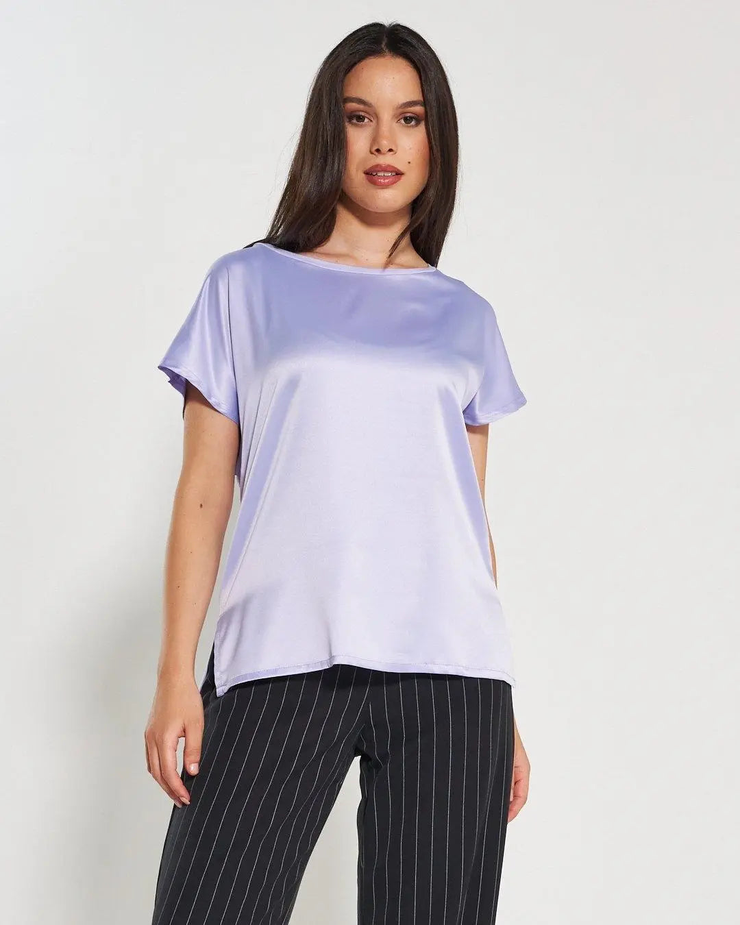 Blusa bi-materiale LILLA DORABELLA XXL