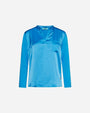 Blusa bi-materiale PAVONE DORABELLA