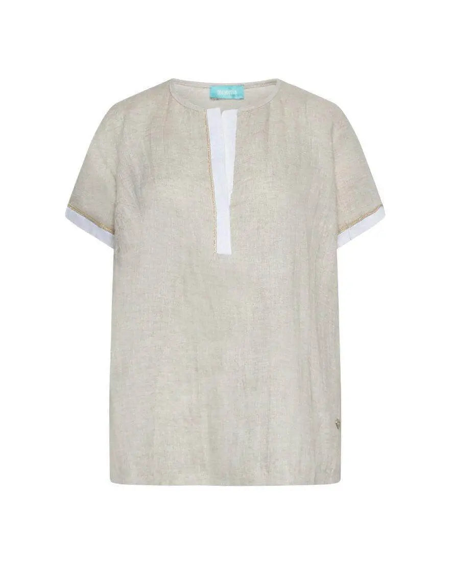 Blusa bimateriale NATURALE DORABELLA XL