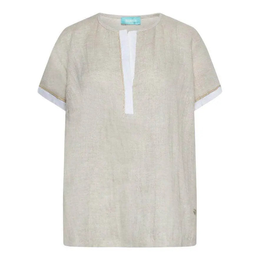Blusa bimateriale NATURALE DORABELLA XL