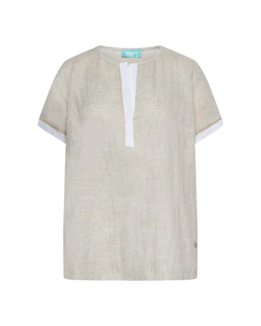 Blusa bimateriale NATURALE DORABELLA XL