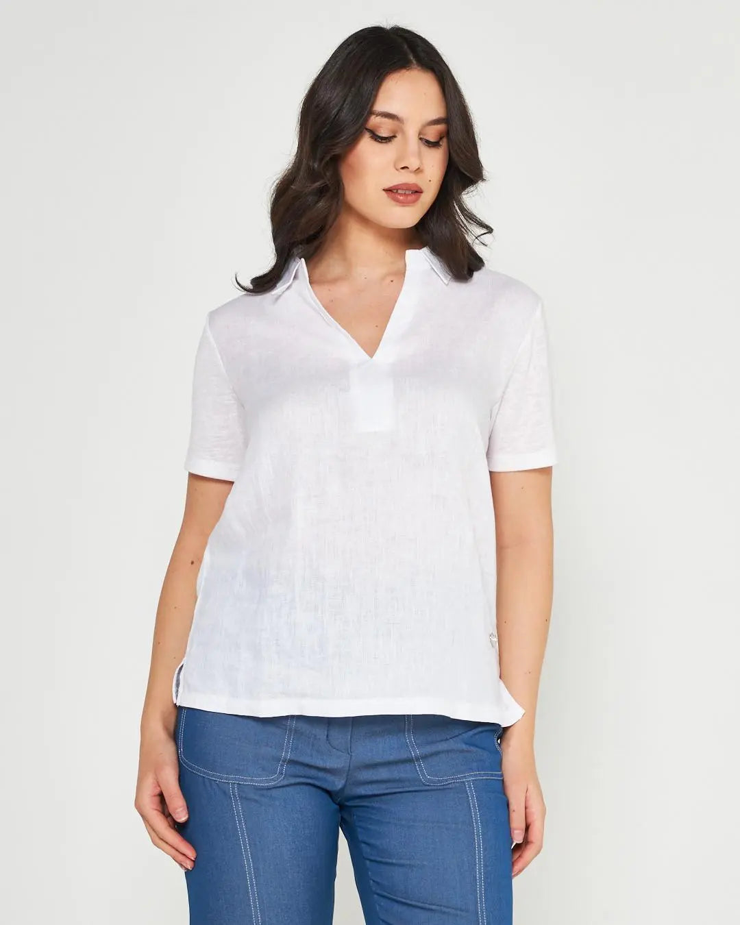 Blusa camicia WHITE DORABELLA