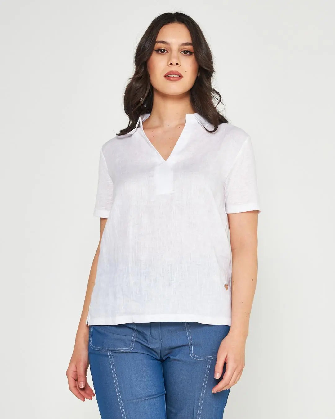 Blusa camicia WHITE DORABELLA