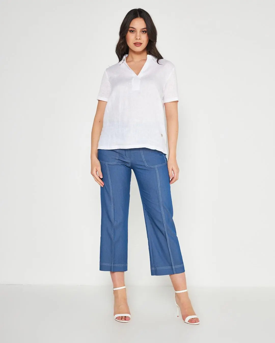 Blusa camicia WHITE DORABELLA