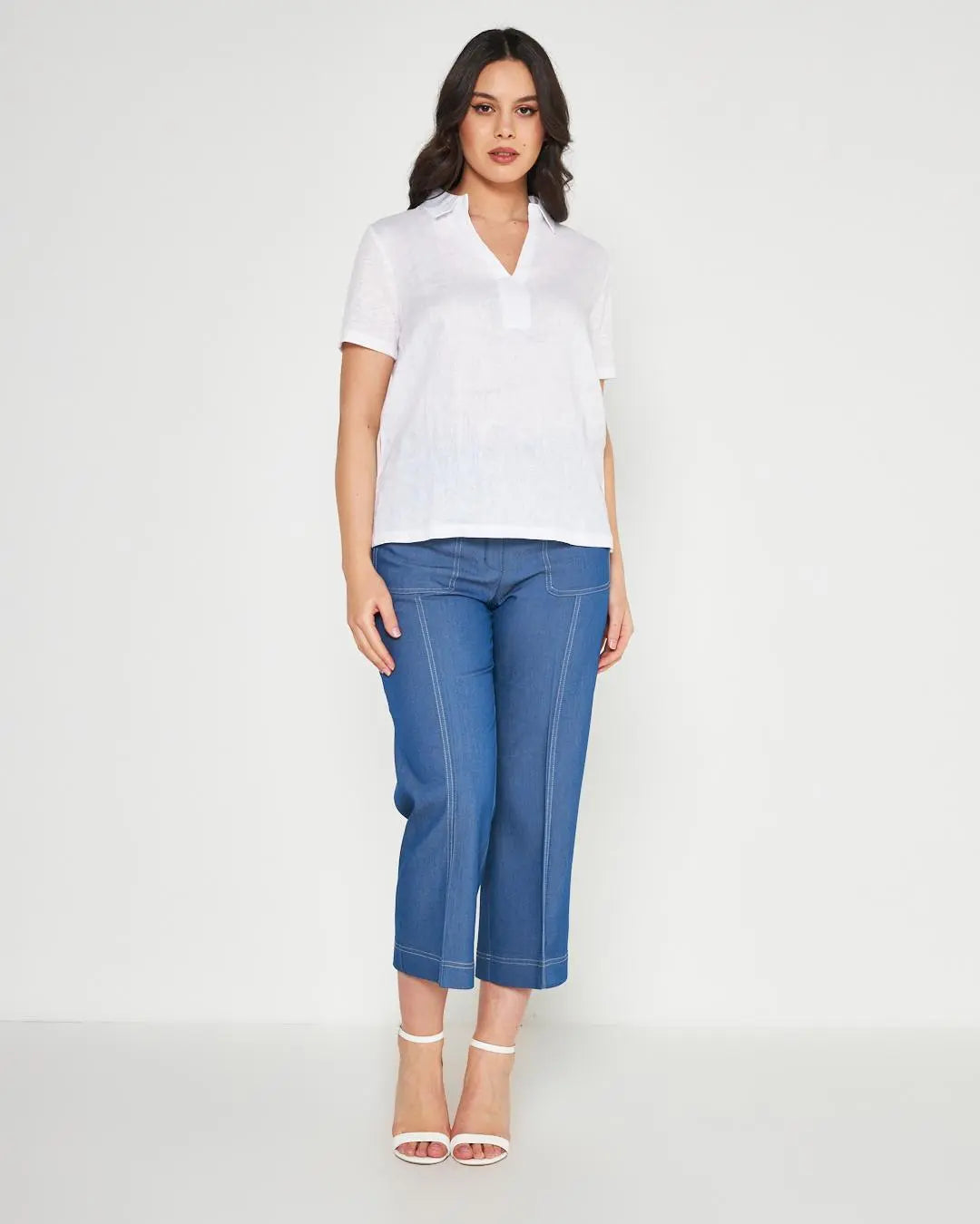 Blusa camicia WHITE DORABELLA