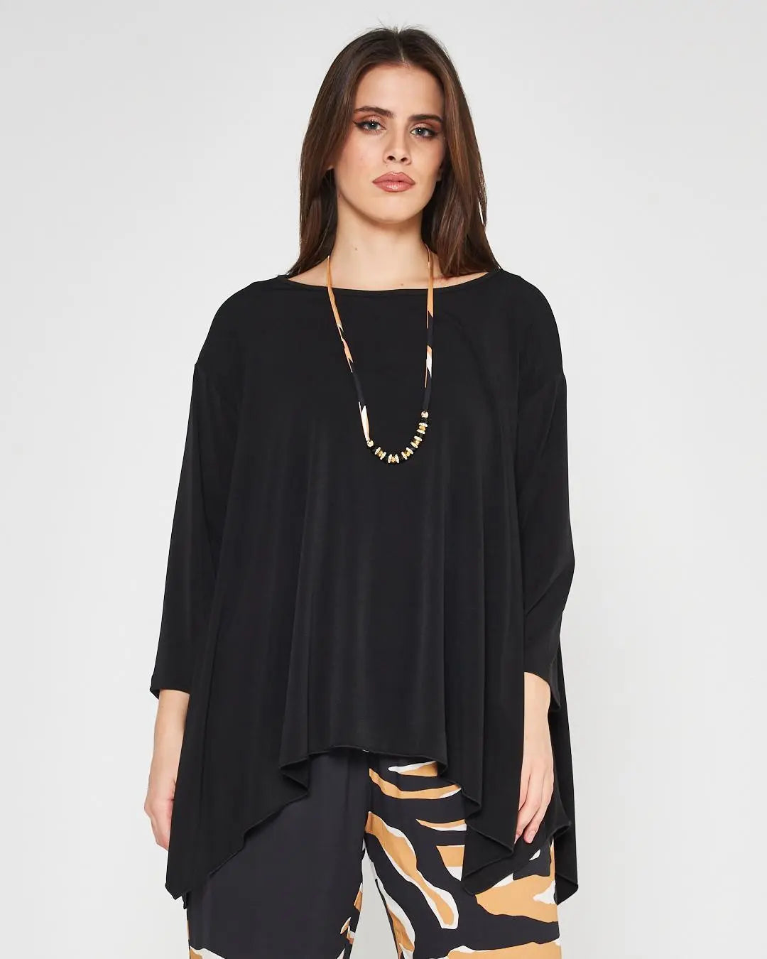 Blusa collana Nero DORABELLA PIU' 49