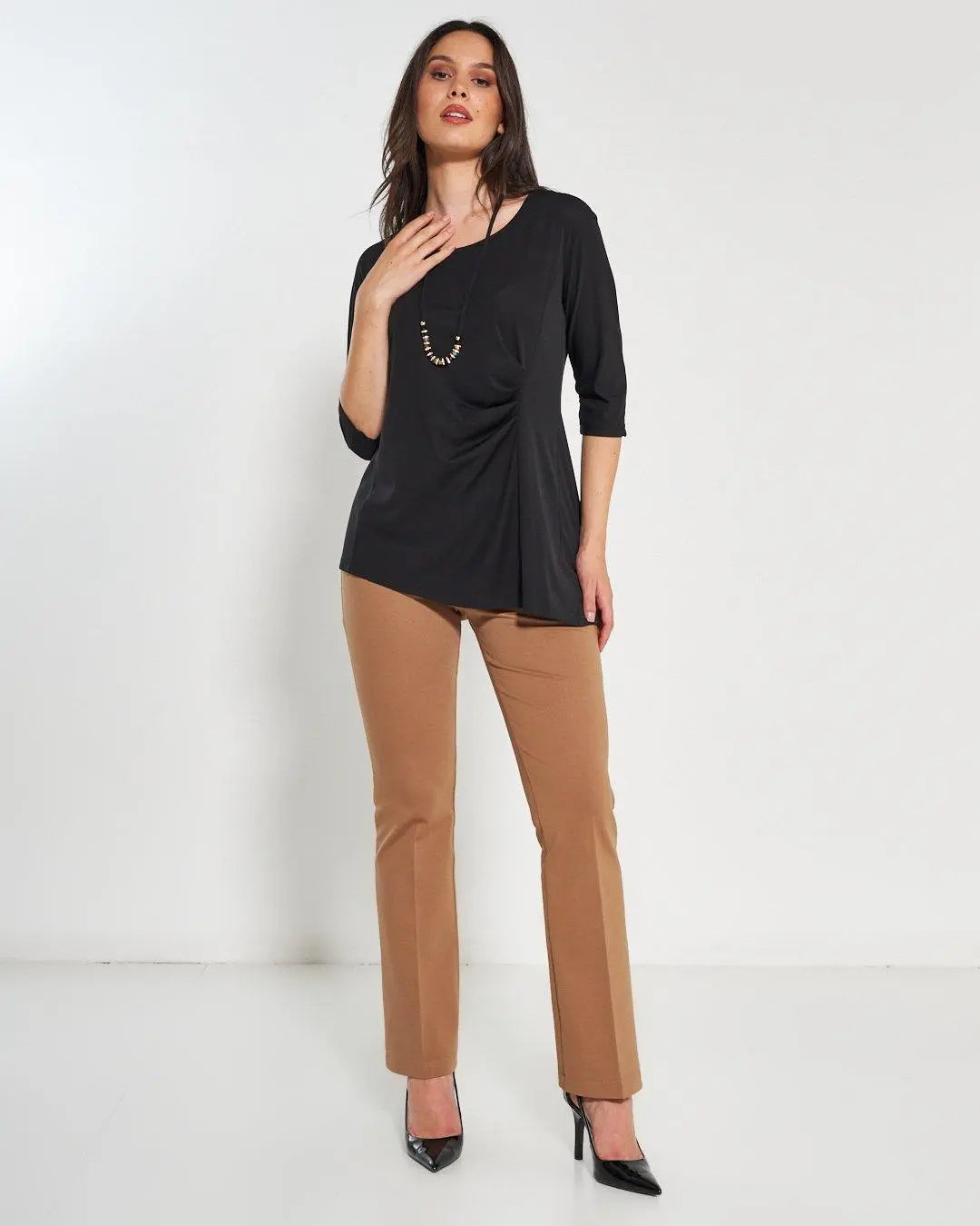 Blusa con collana NERO DORABELLA