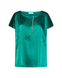 Blusa con dettaglio gioiello GREEN DORABELLA XL