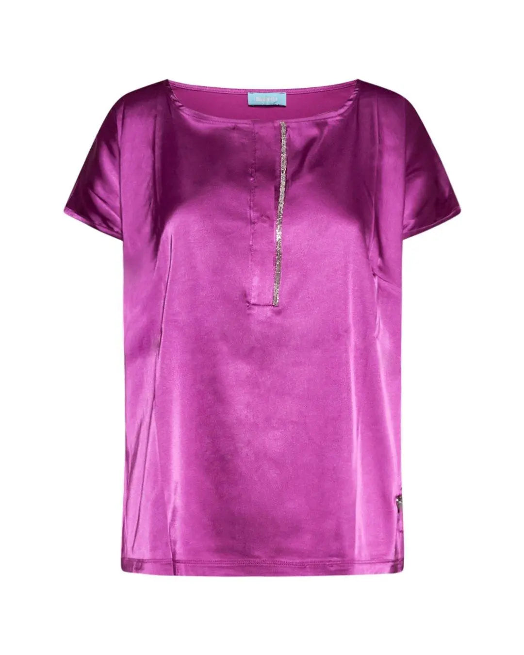 Blusa con dettaglio gioiello PURPLE DORABELLA XL