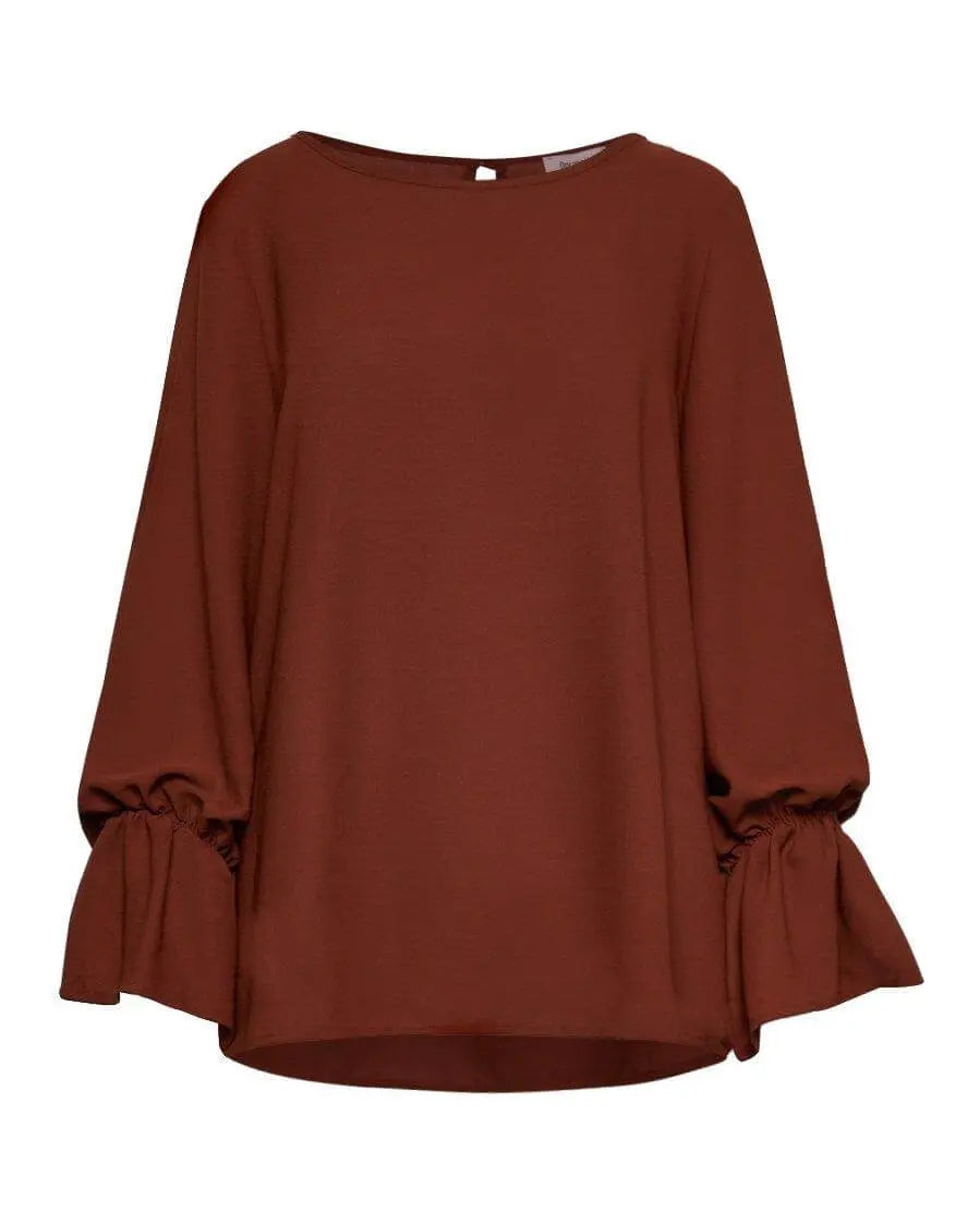 Blusa con elastico al polso CACAO DORABELLA XXL