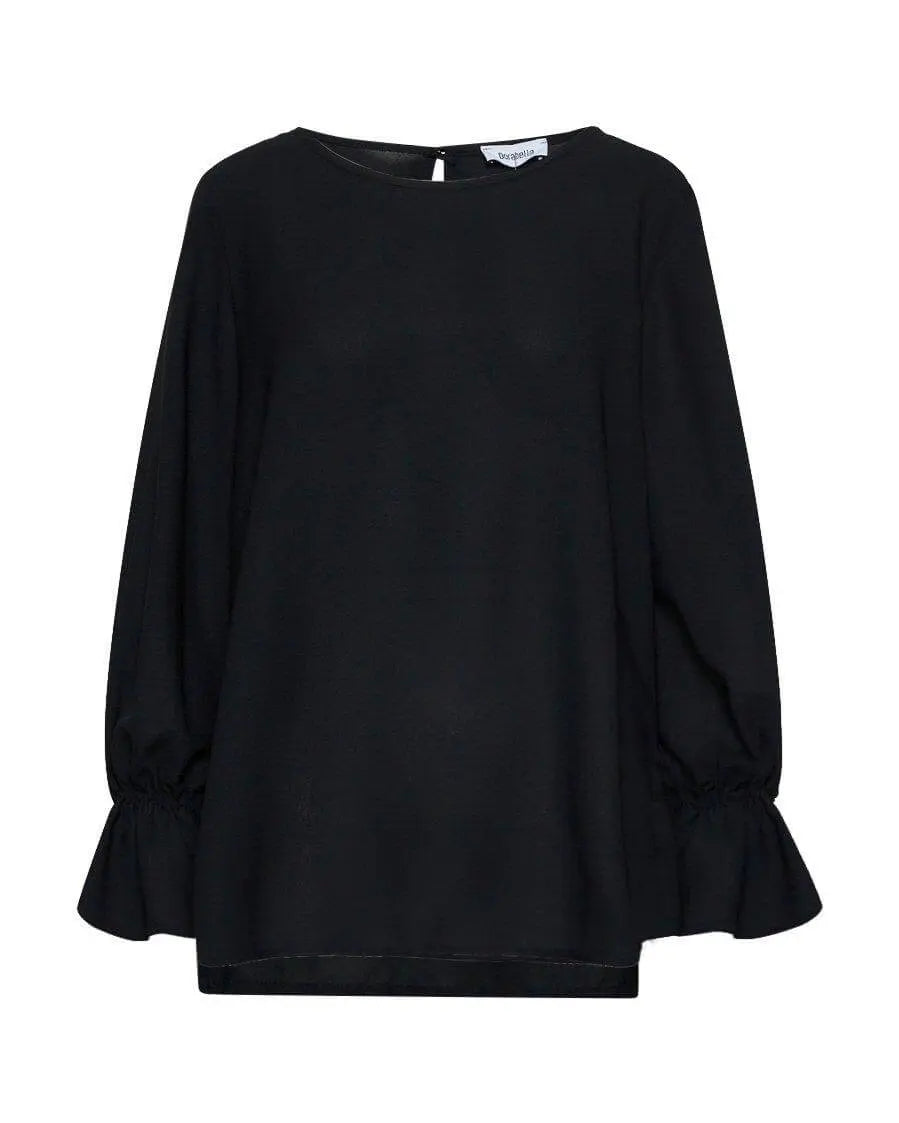 Blusa con elastico al polso NERO DORABELLA XXL