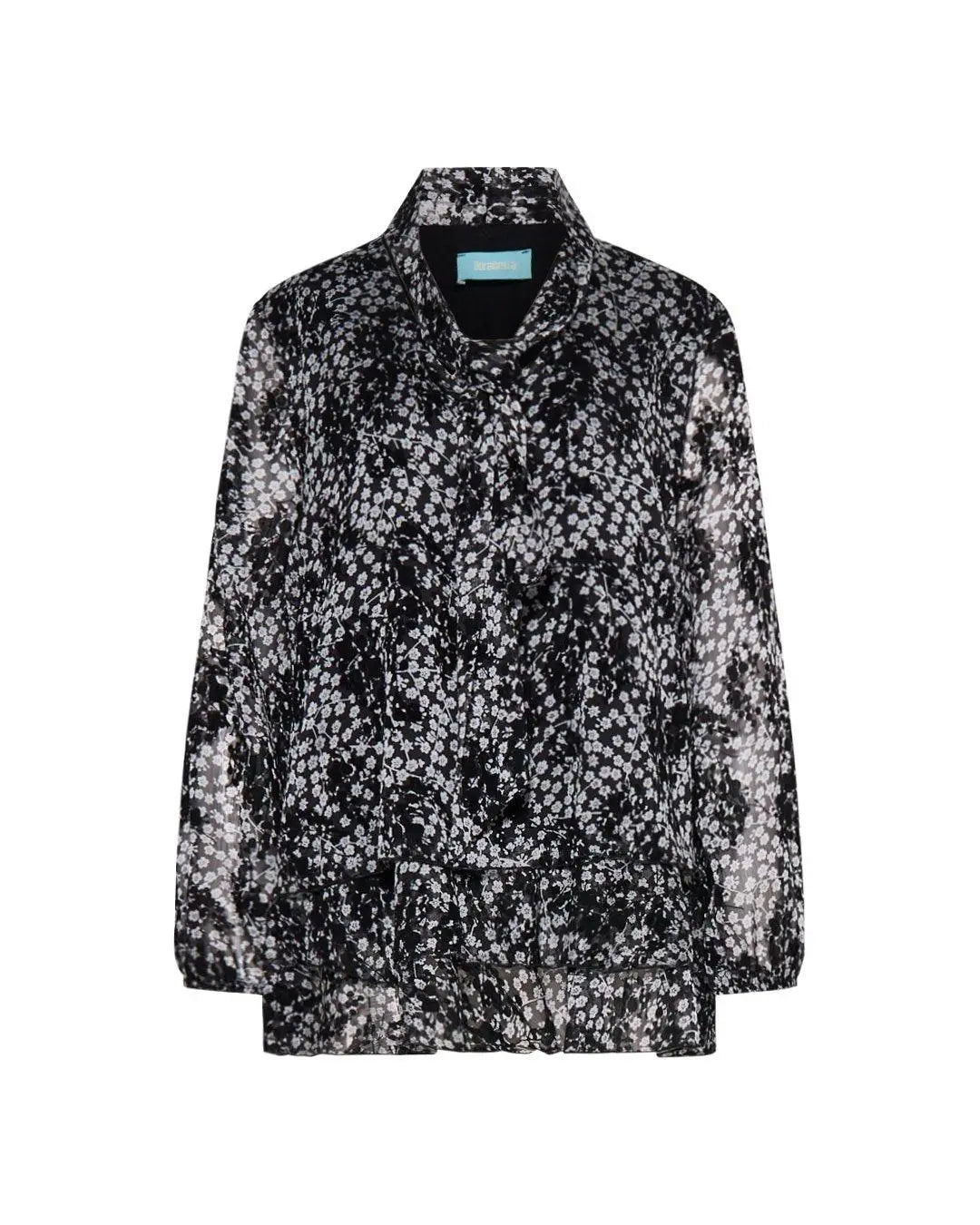 Blusa con fiocco NERO DORABELLA