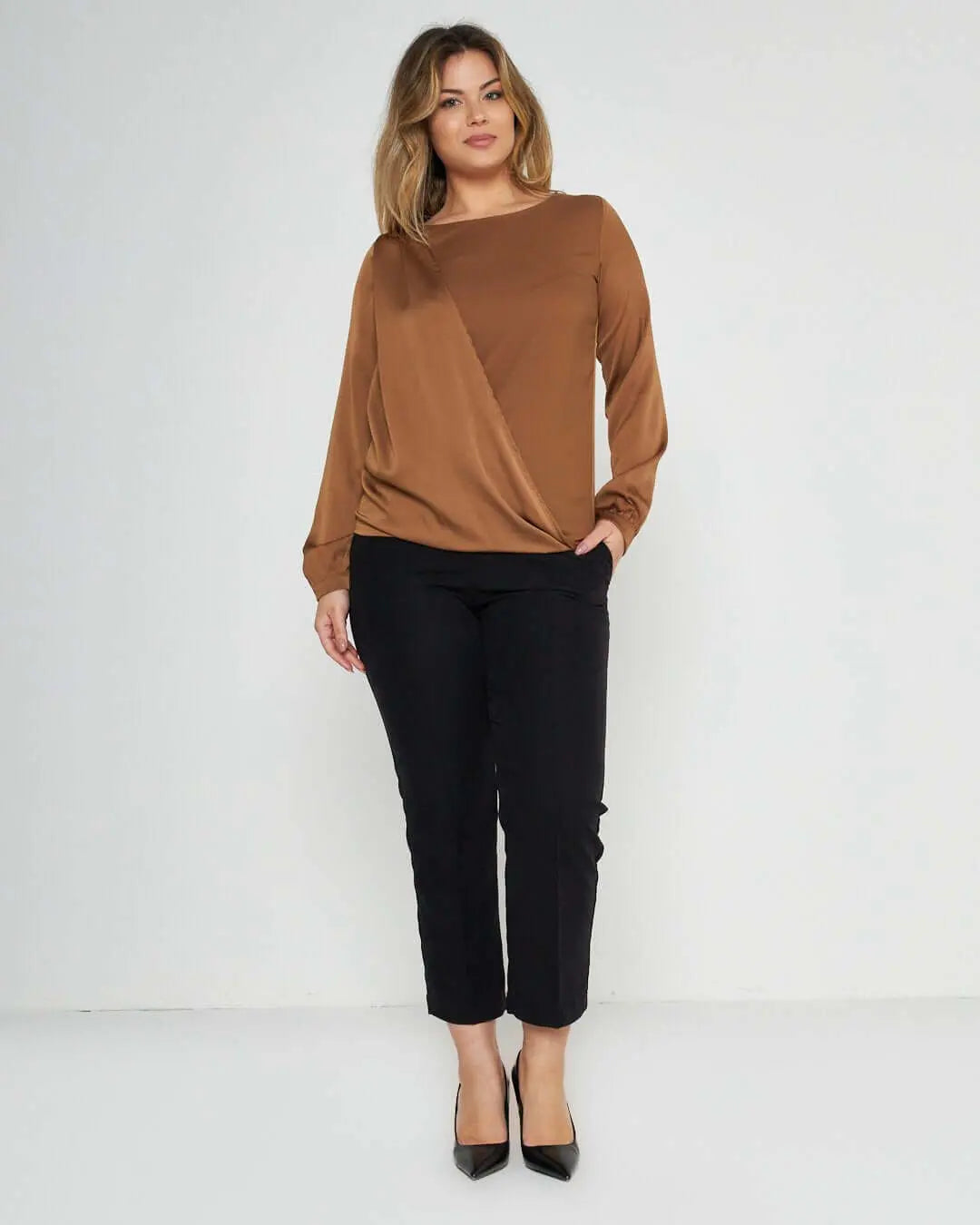 Blusa con manica a sbuffo ORO DORABELLA