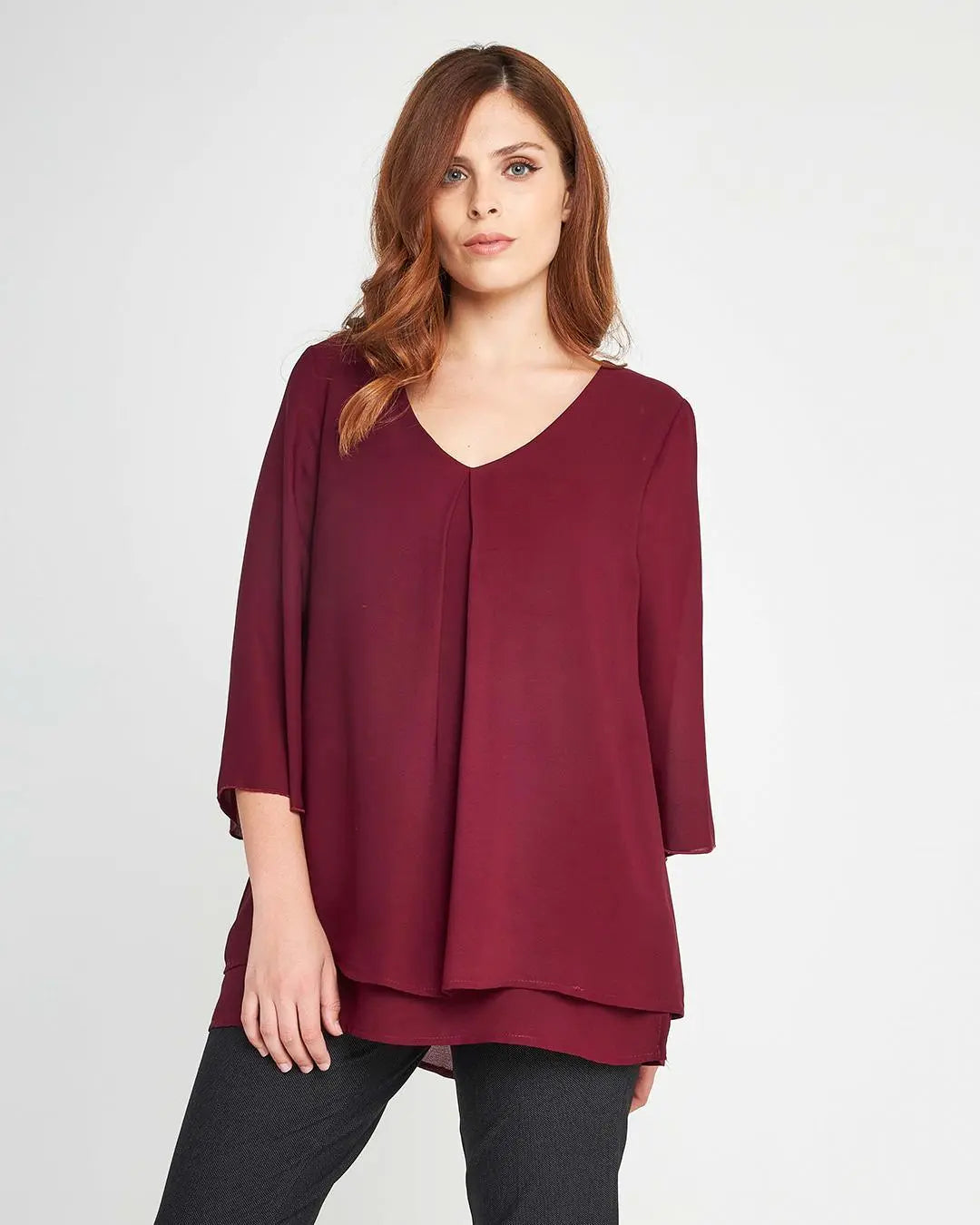 Blusa con pinces aperta Viola DORABELLA XXL
