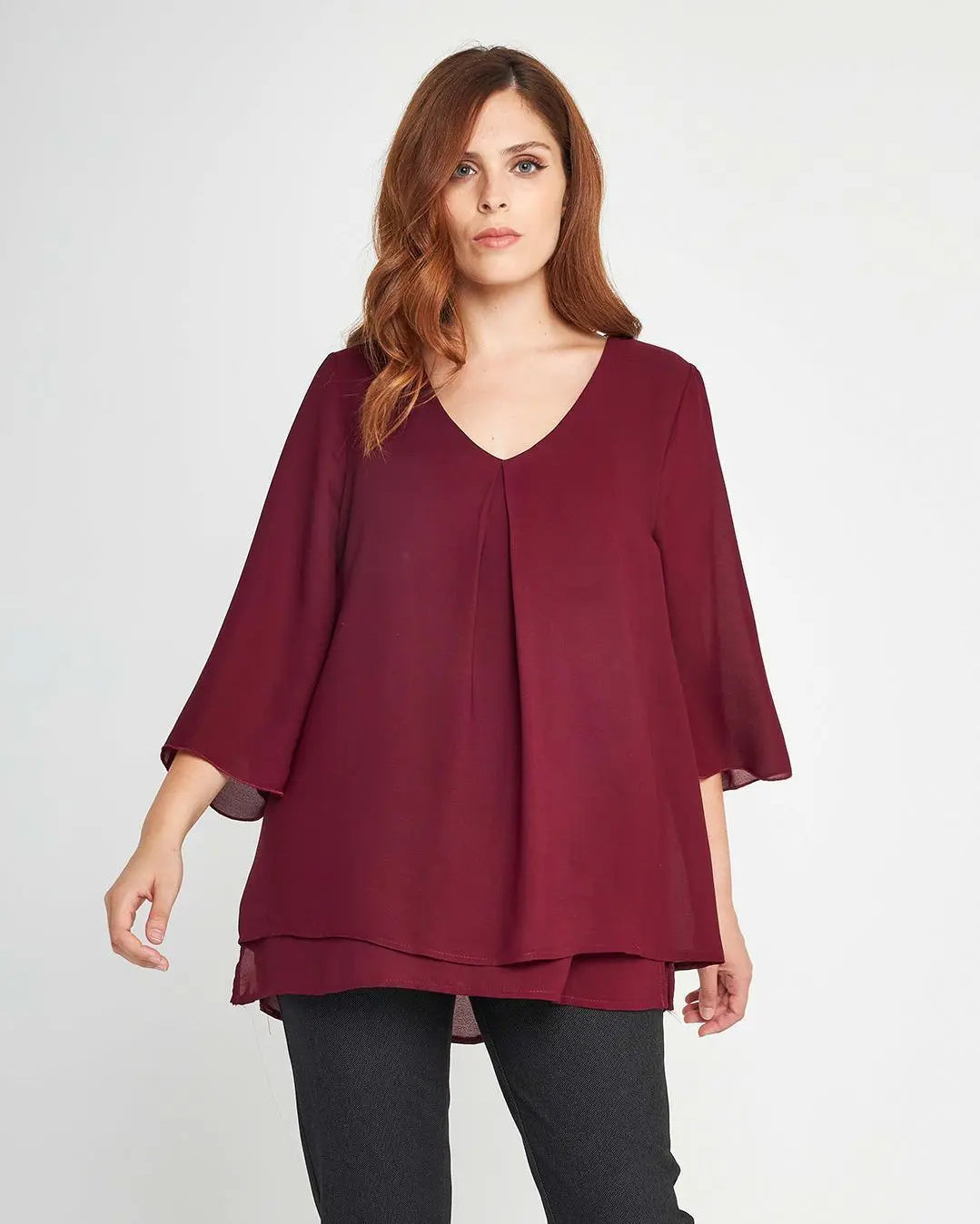 Blusa con pinces aperta Viola DORABELLA