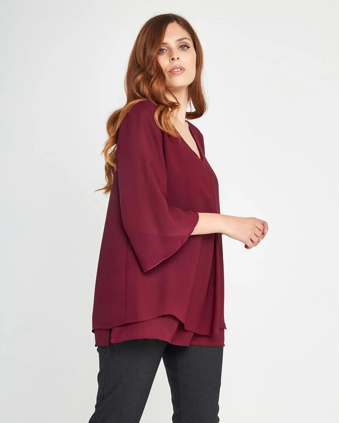 Blusa con pinces aperta Viola DORABELLA