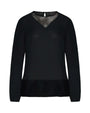 Blusa con trasparenza NERO DORABELLA
