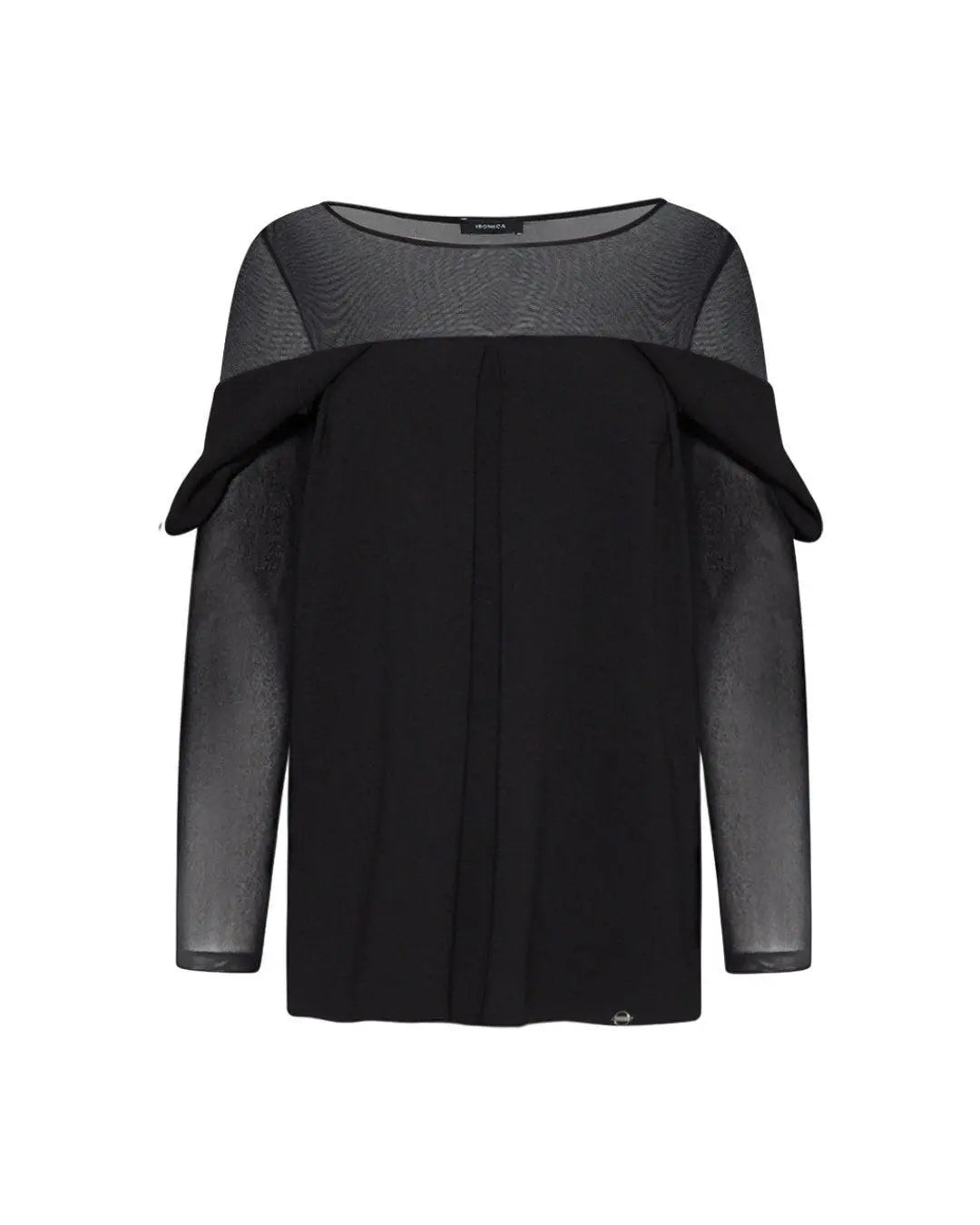Blusa con trasparenze NERO IRONICA 3XL
