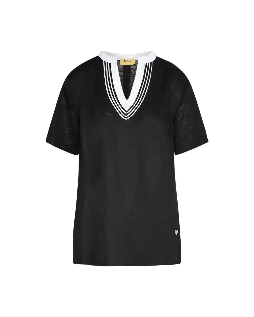 Blusa coreana BLACK DORABELLA PIU'